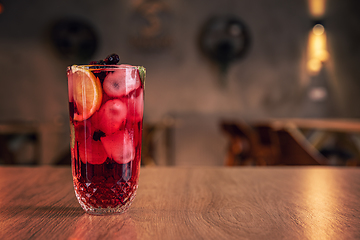 Image showing Summer berry drink.