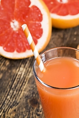 Image showing real bitter grapefruit juice