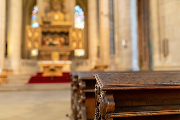 Image showing Cathedral interior Kutna Hora. Czech Republic