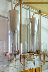 Image showing growing distillery equipment, alcohol distillery