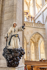 Image showing Cathedral interior Kutna Hora. Czech Republic