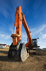 Image showing Backhoe at a construction site