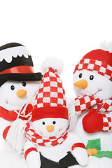 Image showing Snowman Family Christmas