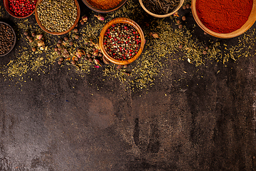 Image showing Set of spices and herbs