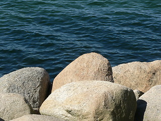 Image showing Rocks at the ocean