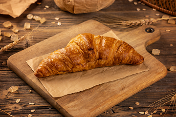 Image showing Fresh tasty croissants