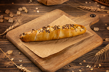 Image showing Homemade whole grain bun