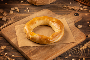 Image showing Fresh sweet homemade bagel