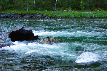 Image showing Type on bugle river with transparent water