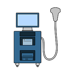 Image showing Ultrasound Diagnostic Machine Icon