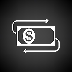 Image showing Cash Back Dollar Banknote Icon