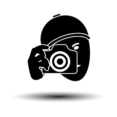 Image showing Detective With Camera Icon