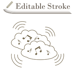 Image showing Music Cloud Icon