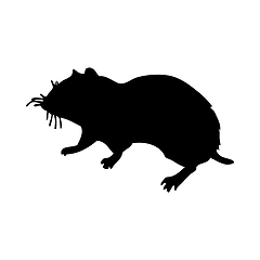 Image showing Hamster Silhouette