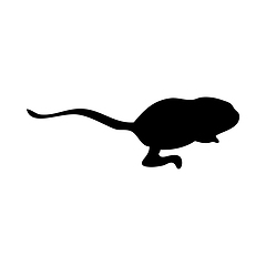 Image showing Five-Toed Dwarf Jerboa Silhouette