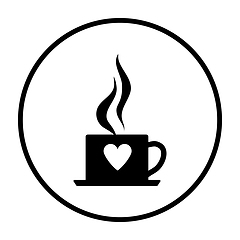 Image showing Valentine Day Coffee Icon