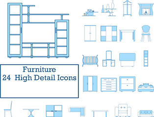 Image showing Furniture Icon Set