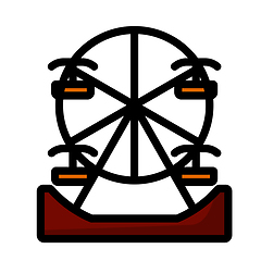 Image showing Ferris Wheel Icon