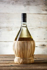 Image showing Bottle of white wine