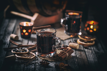 Image showing Glasses of mulled wine