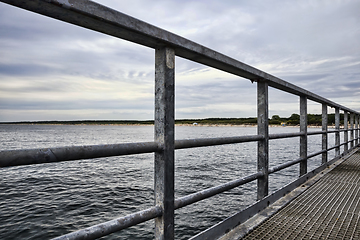 Image showing pier in the sea