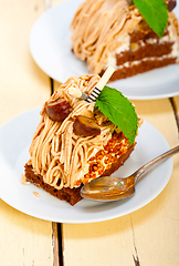 Image showing chestnut cream cake dessert