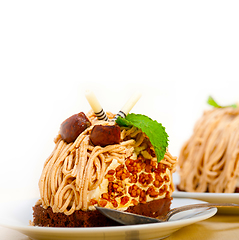 Image showing chestnut cream cake dessert