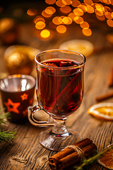 Image showing Christmas hot mulled wine