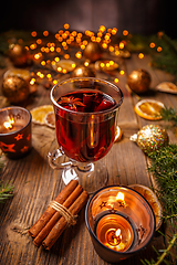 Image showing Hot Christmas mulled wine