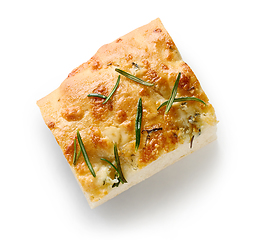 Image showing italian flat bread focaccia