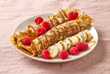 Image showing freshly baked crepes