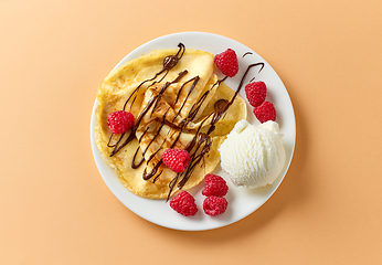 Image showing freshly baked crepe 