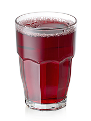 Image showing glass of red grape juice