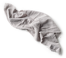 Image showing grey crumpled cotton napkin