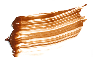 Image showing melted chocolate on white background