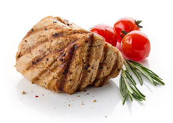 Image showing freshly grilled pork fillet steak 