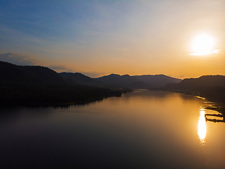 Image showing Teletskoye lake in Altai mountains