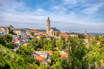 Image showing View to Saint James cathedral in Kutna Hora, Bohemia