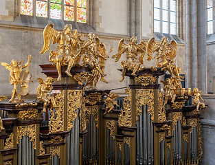 Image showing church organ in Cathedral Kutna Hora. Czech Republic