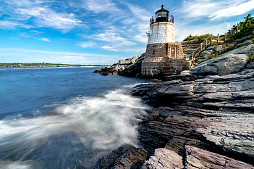 Image showing castle hill lighthouse in newport rhode island