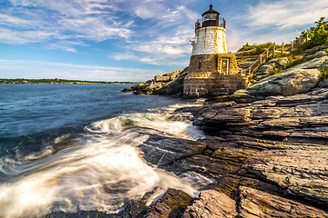 Image showing castle hill lighthouse in newport rhode island