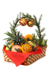 Image showing Christmas basket