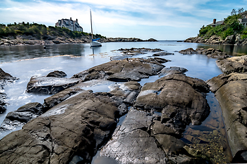 Image showing coastline near newport rhode island