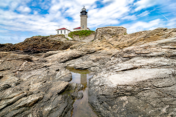 Image showing Beavertail Lighthouse Conacicut Island Jamestown, Rhode Island