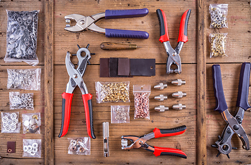 Image showing Leather punch tools