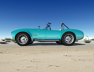 Image showing cobra car in the desert