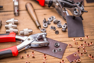 Image showing Leather punch tools