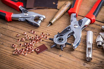 Image showing Leather punch tools