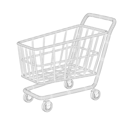 Image showing 3D model of shopping cart