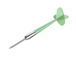 Image showing Green plastic dart